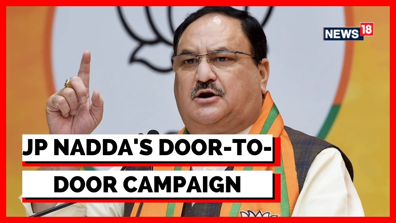 MCD Elections 2022 | MCD Elections | JP Nadda Conducts Door-To-Door Campaign | English News