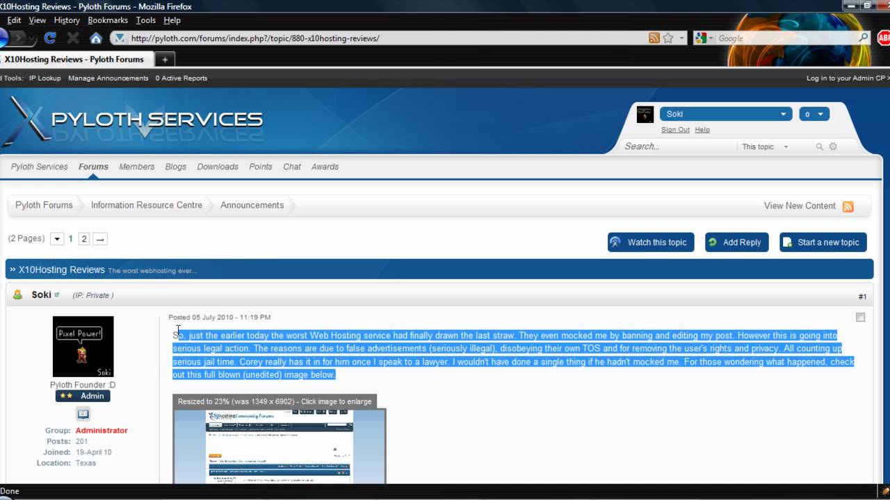 x10Hosting Reviews