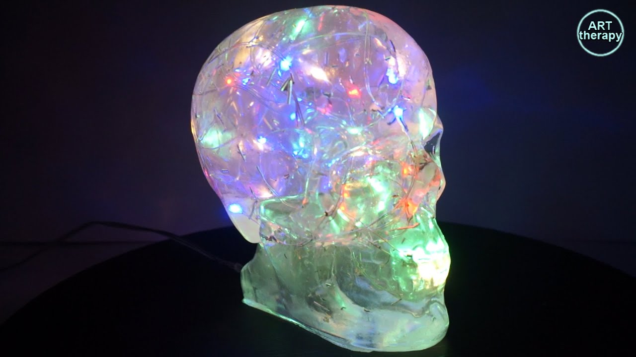 💀How to make an epoxy skull. ☠️ Make a silicone skull mold. 🎨 Epoxy art