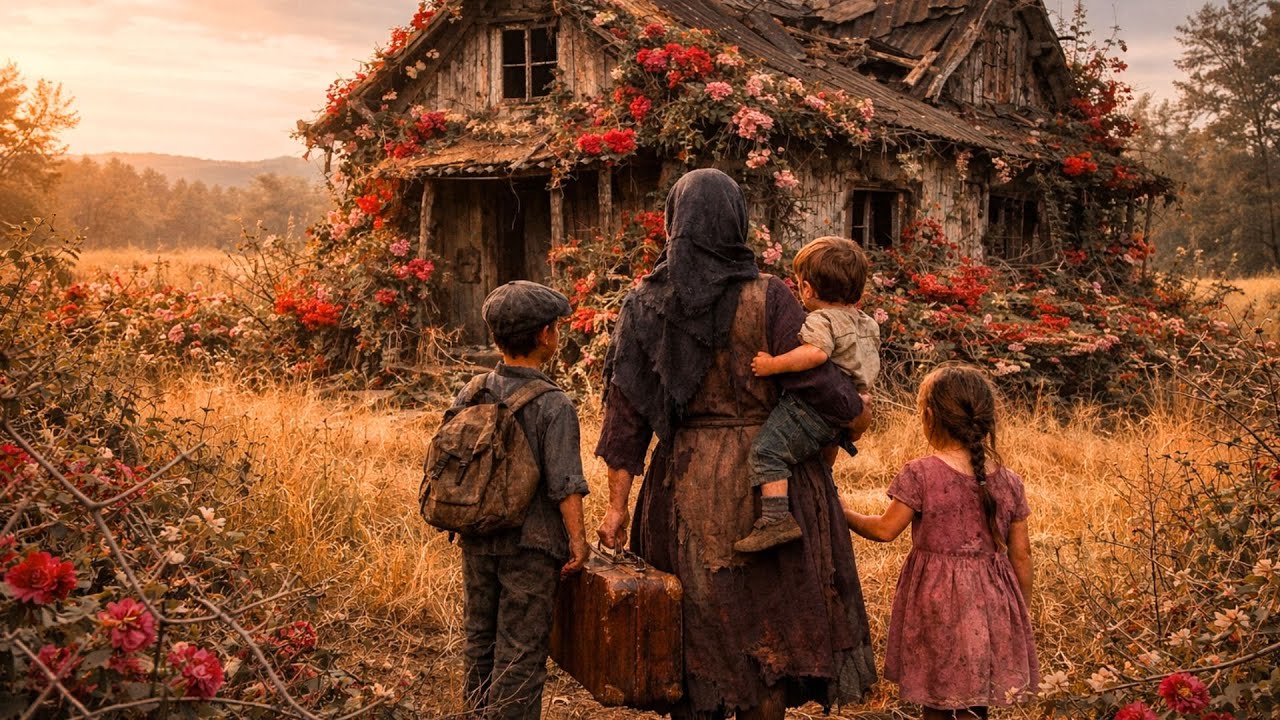 Viúva POBRE encontra casa coberta de flores e espinhos… você não vai acreditar no que aconteceu