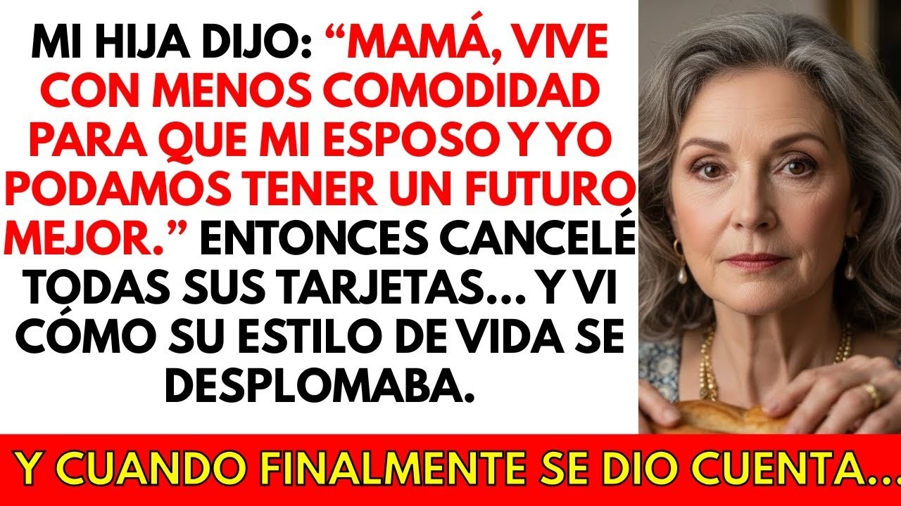 Mi hija dijo: “Vive con MENOS comodidad.” Entonces cancelé TODOS los depósitos y ella lo perdió todo