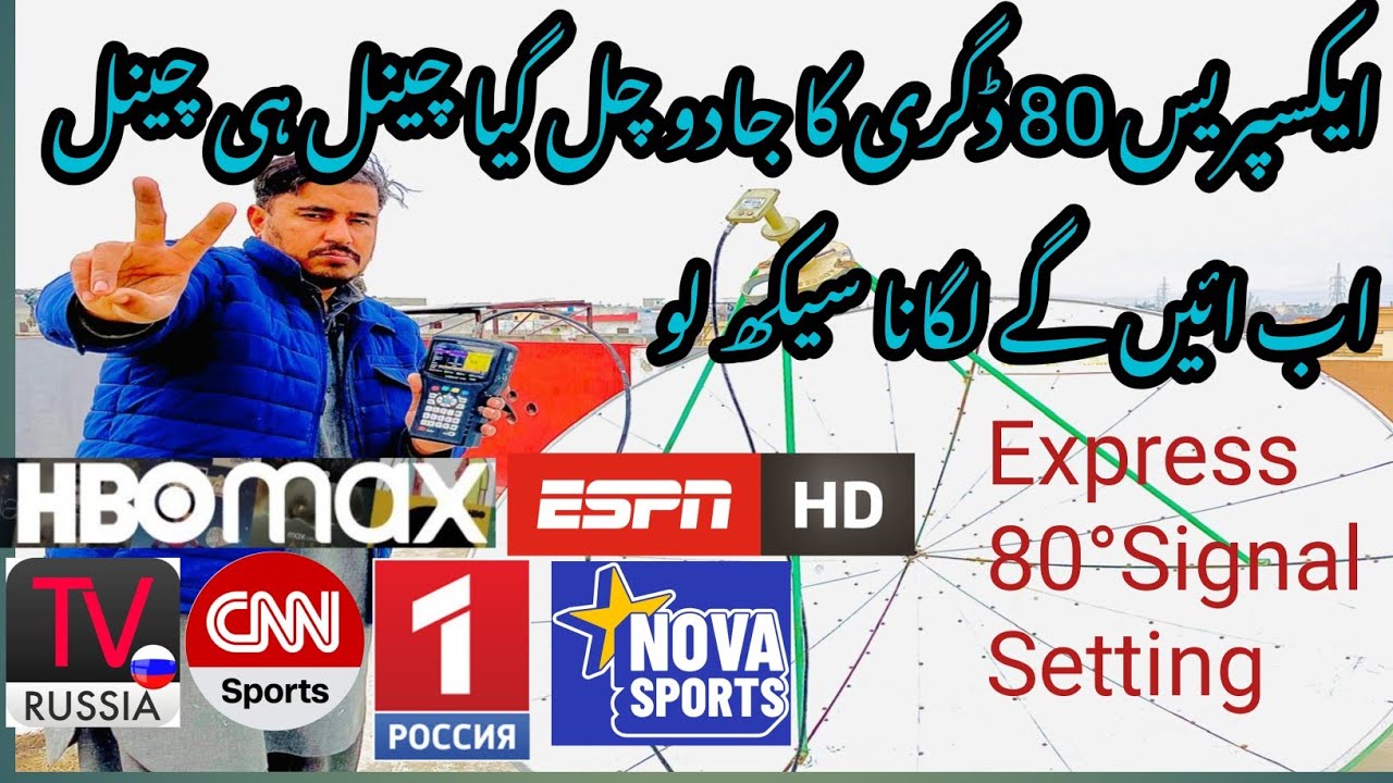 Express 80E Satellite Setup 2026 | Professional Dish Alignment | best for Pakistan india 