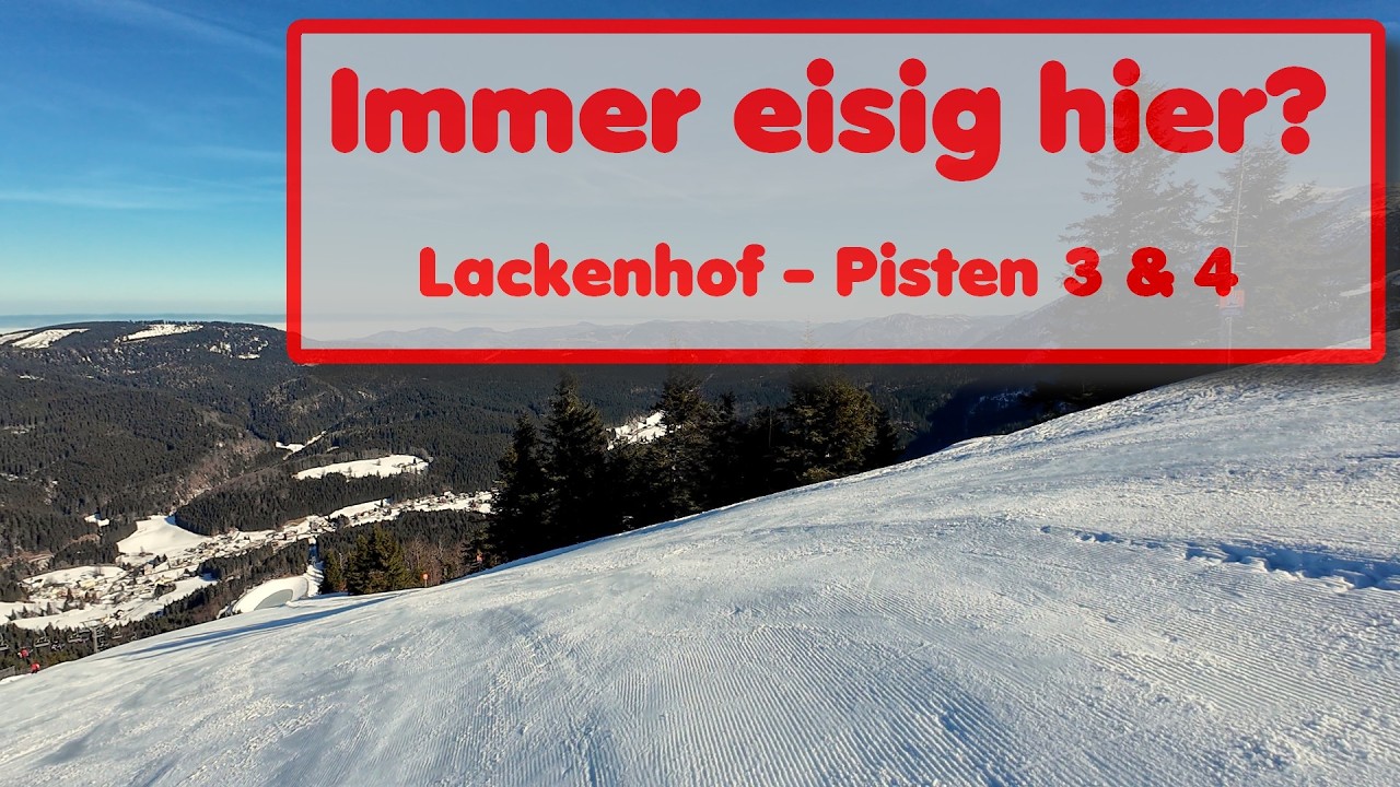 Immer eisig? Rote Abfahrt Distelpiste 3&4 Lackenhof ⛷️ POV