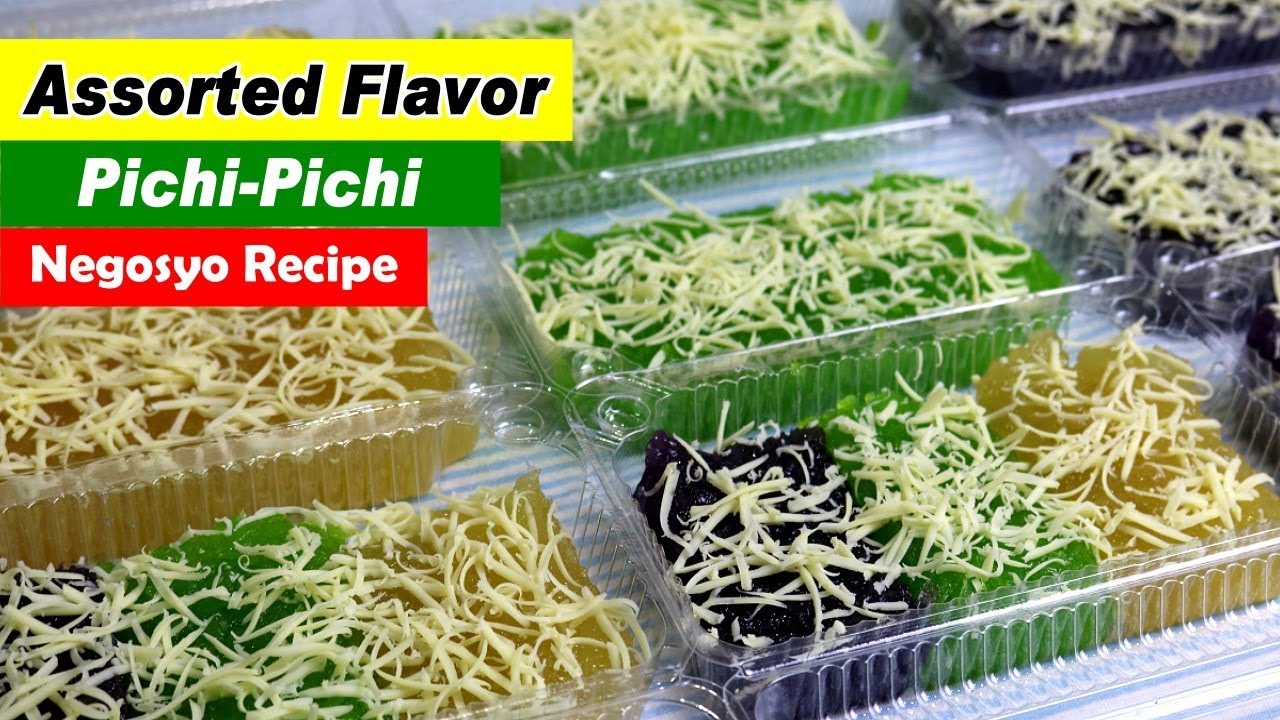 Pichi Pichi Recipe with Cheese (Assorted Flavors) | Negosyo Recipe