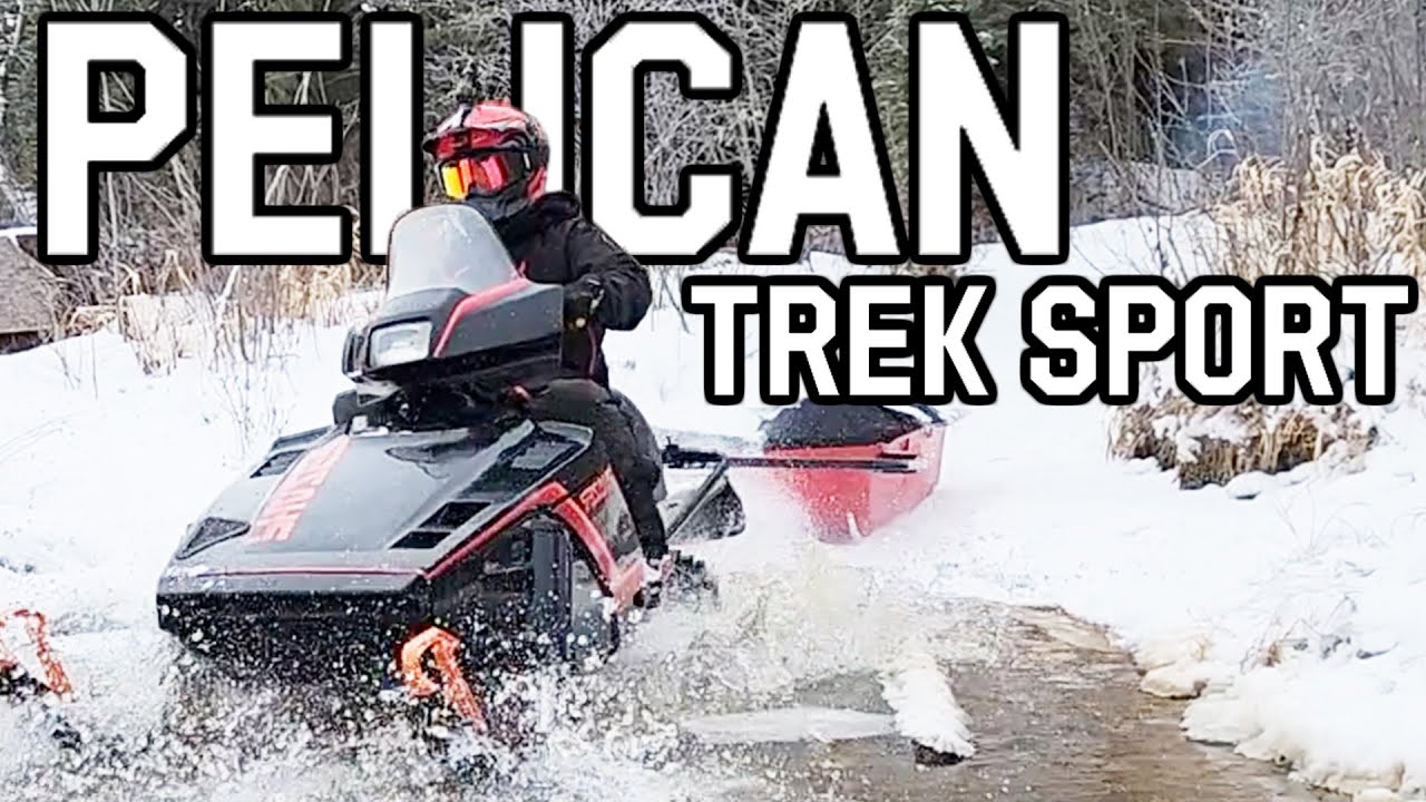 PELICAN TREK SPORT SNOWMOBILE UTILITY SLED TOBOGGAN