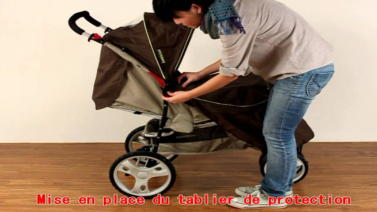 Poussette b&eacute;b&eacute; 3 roues combin&eacute; 2 en 1 - R&eacute;f. C258 s&eacute;lection bebeachat.com