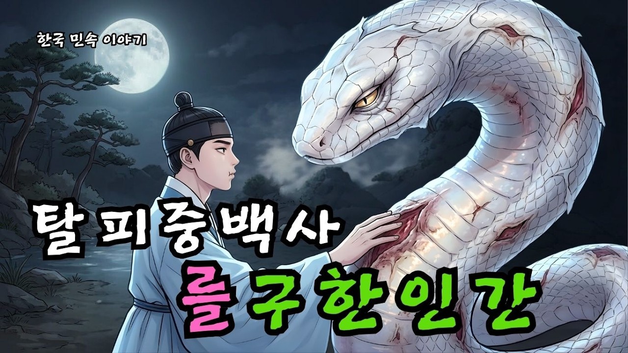 탈피 중 살을 찌르는 역린을 조심스레 빼주자, 고통받던 백사가 1000년 수련을 마치고 현모양처가 되다 | 야담 | 민담  |  조선시대