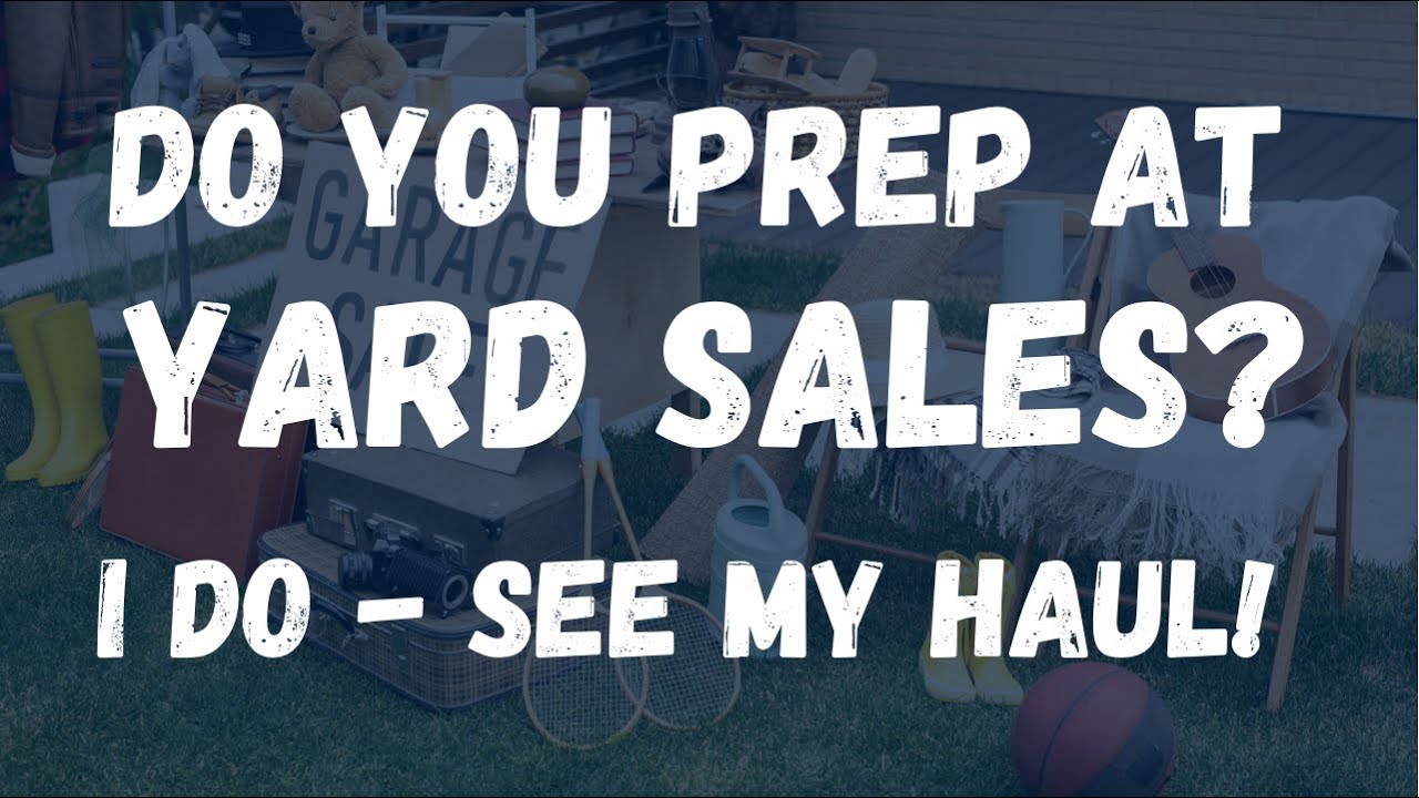 YARD SALE HAUL!! Save Money Prepping @ Yard Sales | Great Deals!