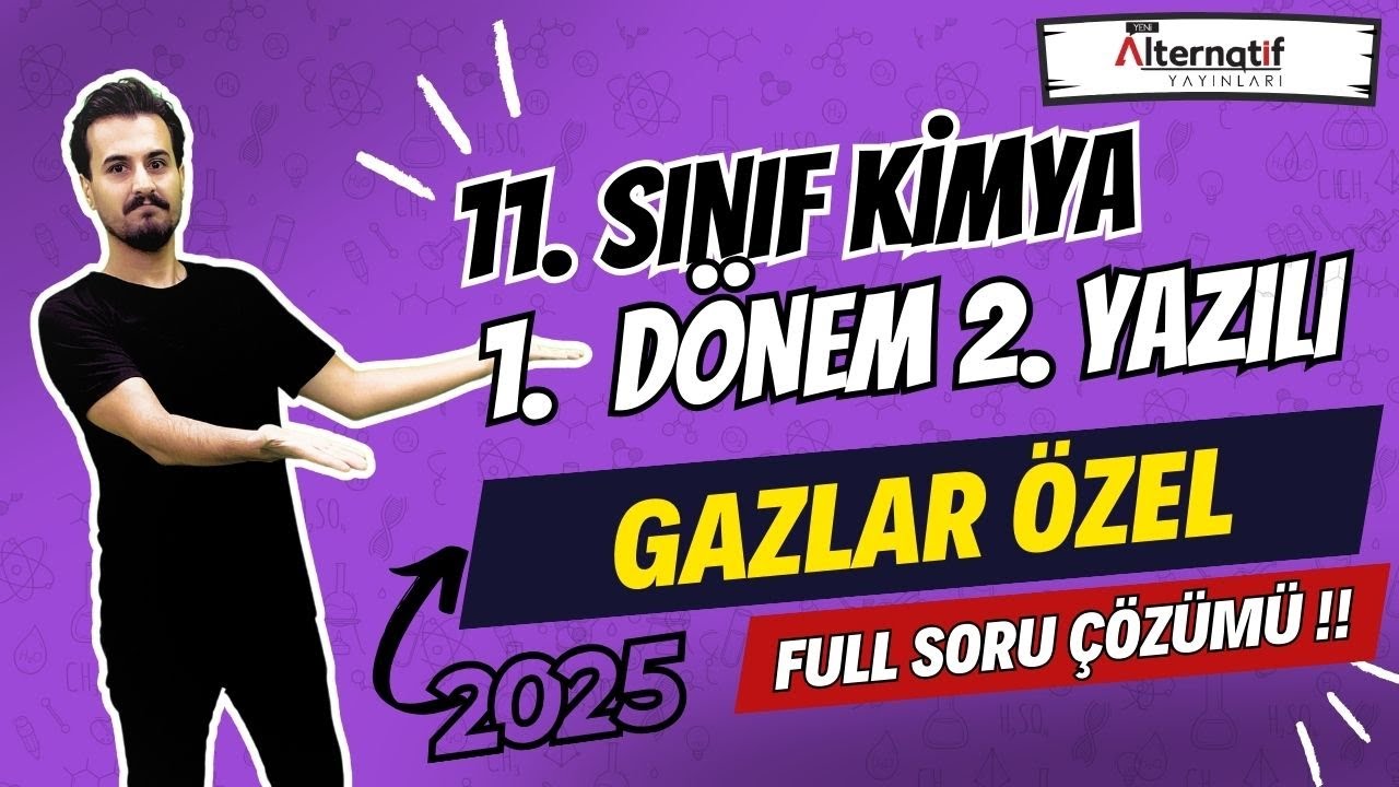 11.Sınıf Kimya | Gazlar Özel | 1. Dönem 2.Yazılıya Hazırlık | 2024-2025 | #chtayfa
