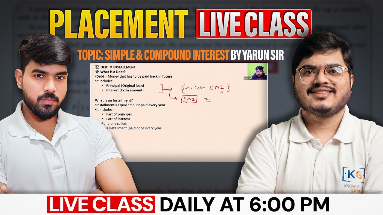 Aptitude for Placements by Yarun Sir |Complete Course + PYQs + Tricks |Crack Placements