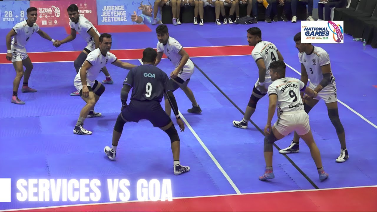 services vs Goa kabaddi match || 37th National Games || by ADT Sports