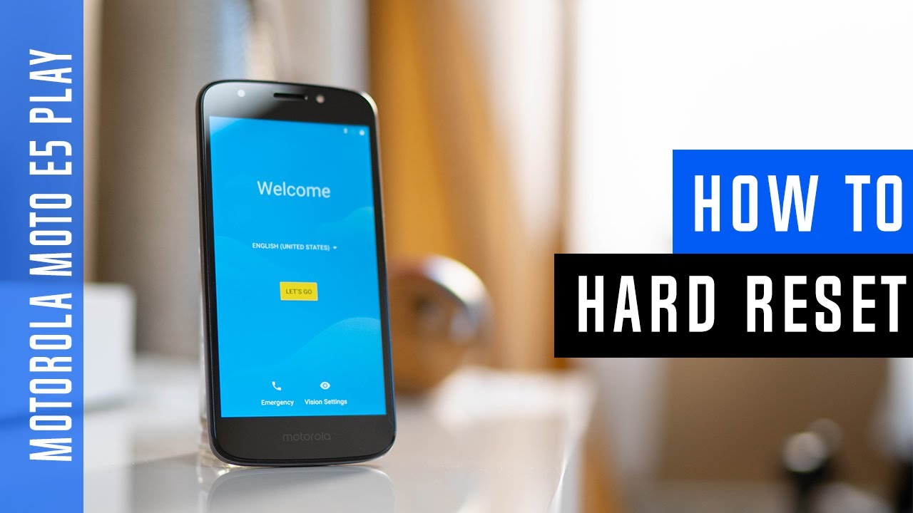 How to Restore Motorola Moto e5 Play to Factory Settings - Hard Reset