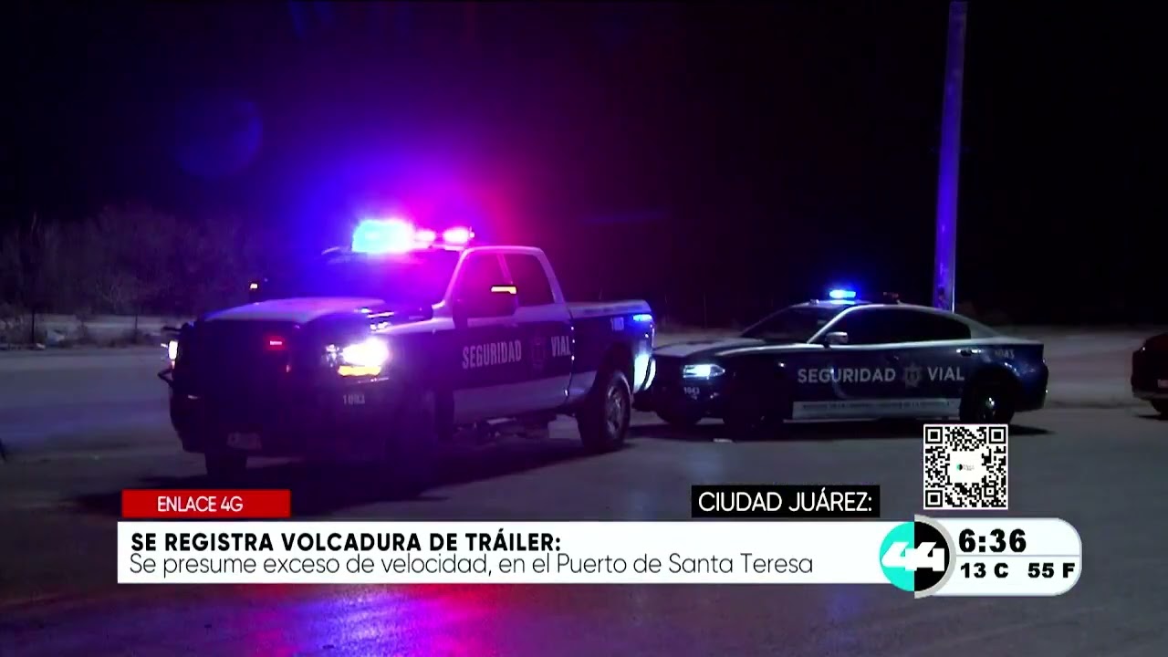 Se registra volcadura de tráiler