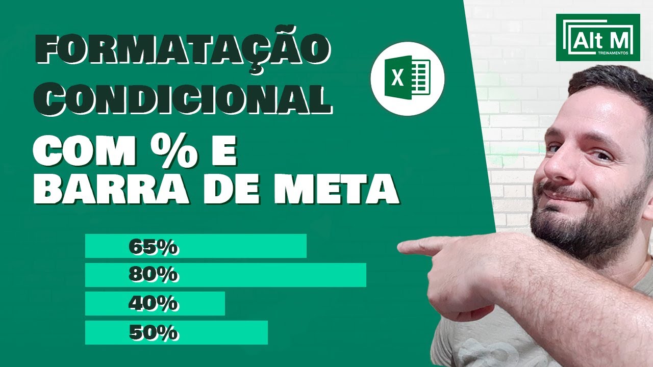 Formatação Condicional com % e Barra de Meta [Aula 89]