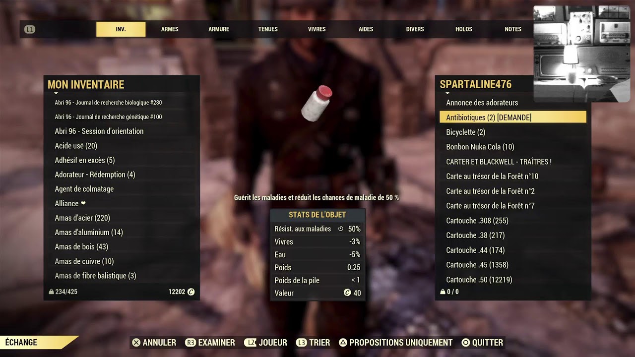 Fallout soixante seize direct constructions évènements blabla et visites