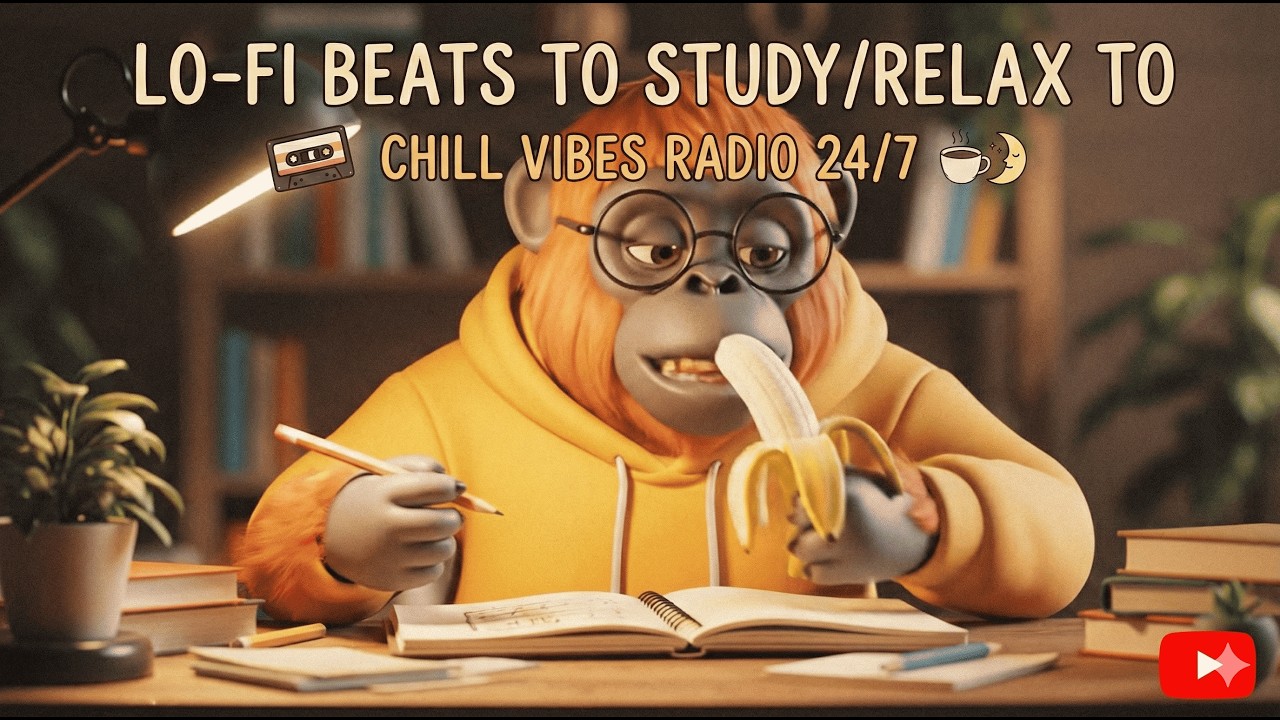 🐵 Chill Monkey - Lofi Hip Hop Radio - Beats to Relax/Study to