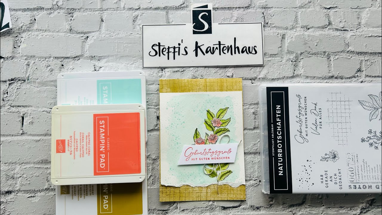 Dienstagsinspiration mit dem Produktpaket Naturbotschaften Stampin in up Aquarell ganz einfach