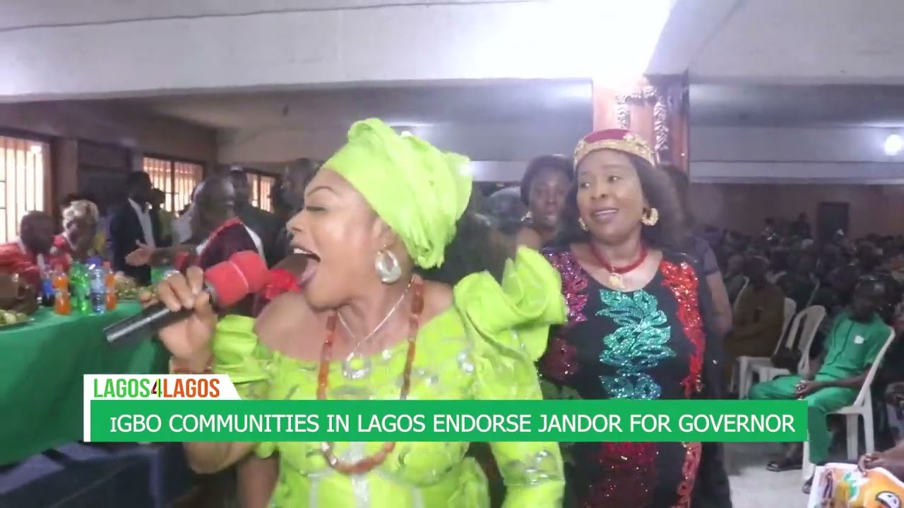 IGBO COMMUNITIES IN LAGOS ENDORSE JANDOR FOR GOVERNOR