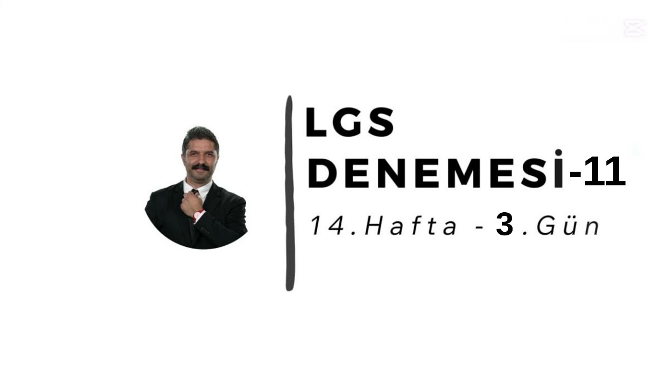 LGS Denemesi - 11 | 14.Hafta - 3.Gün | RÜŞTÜ HOCA LGS