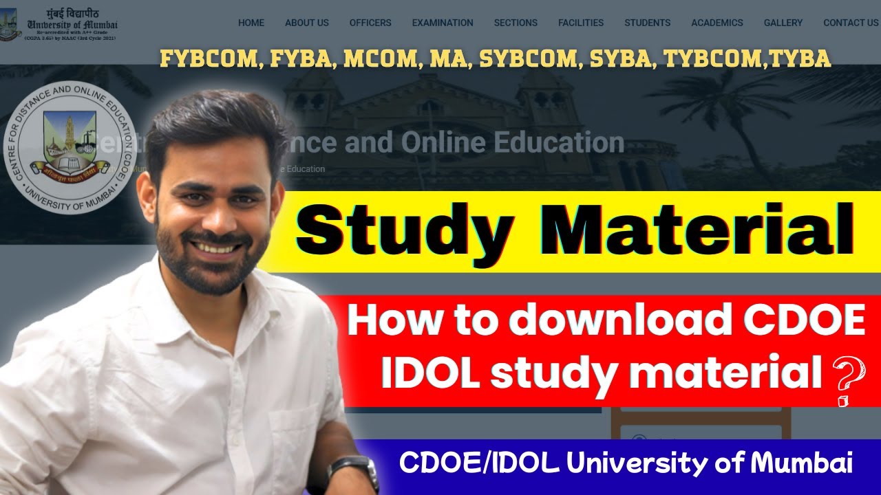 Учебные материалы CDOE Мумбайского университета 2025 | Руководство по учебным материалам NEP 2020
