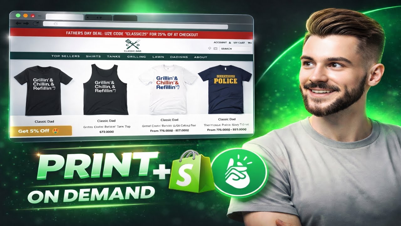 Учебное пособие по Shopify Print on Demand 2026 (Shopify + Printify)