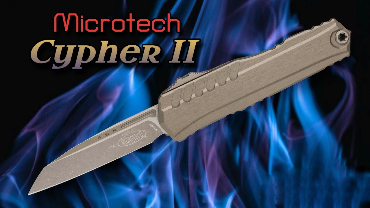 Microtech Cypher II — гладкий OTF последнего поколения — двухтопливный! Натуральный прозрачный кл...