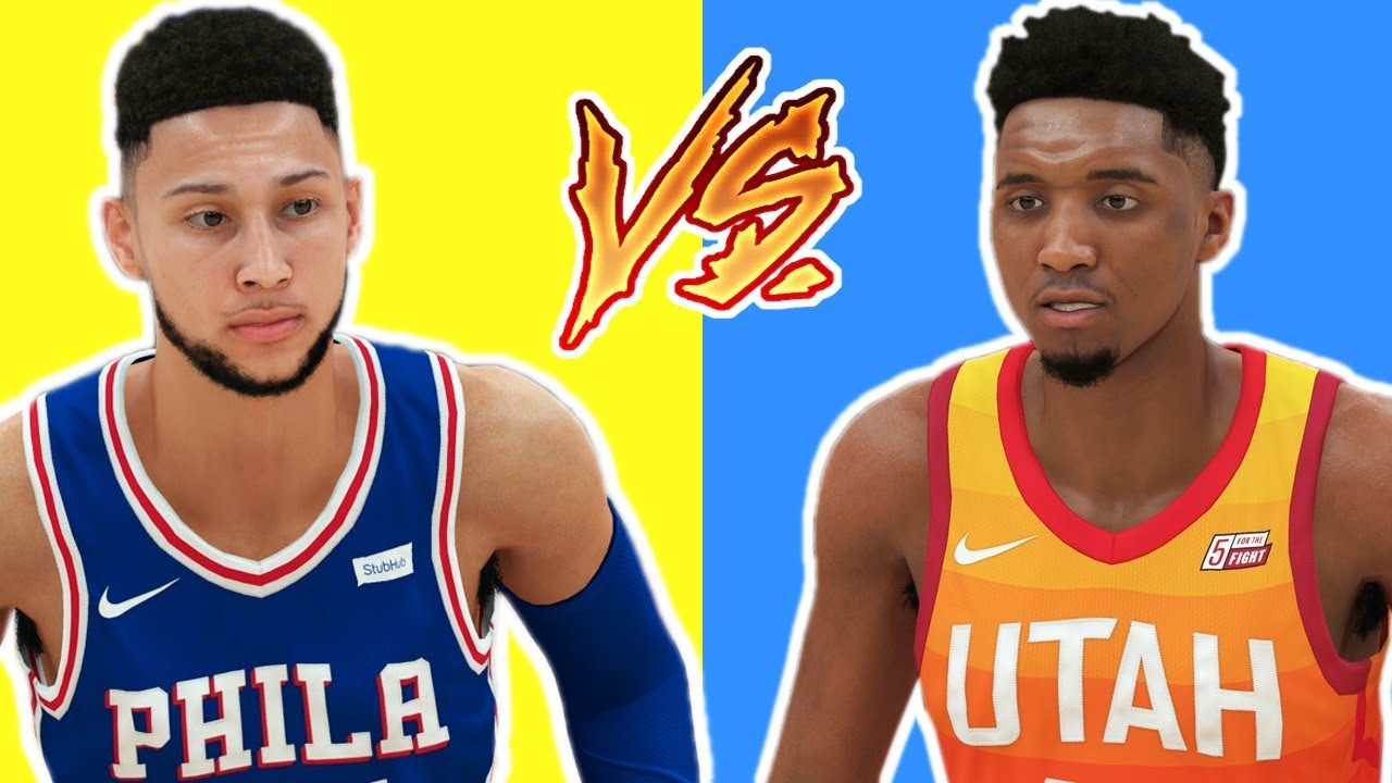 BEN SIMMONS VS DONOVAN MITCHELL | BATTLE OF THE ROOKIES NBA 2K18