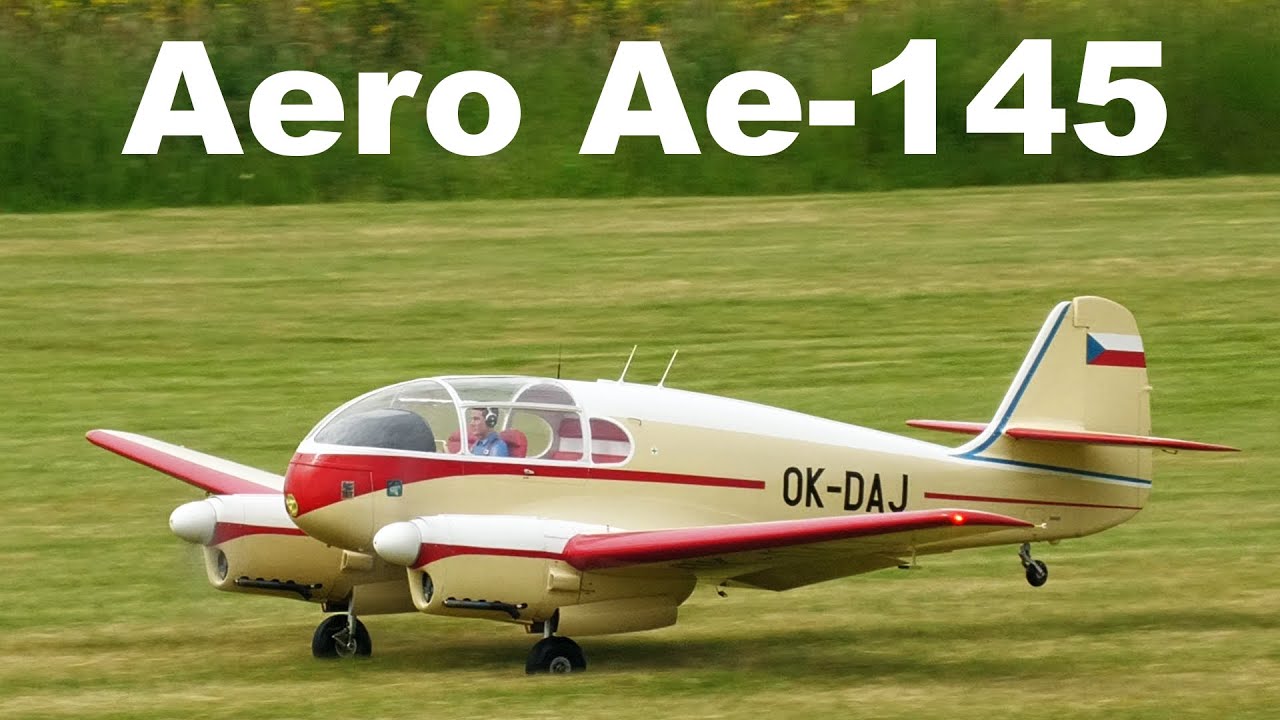 Aero Ae-145 | scale RC aircraft with engine sound system | 4K | Trebic 2021