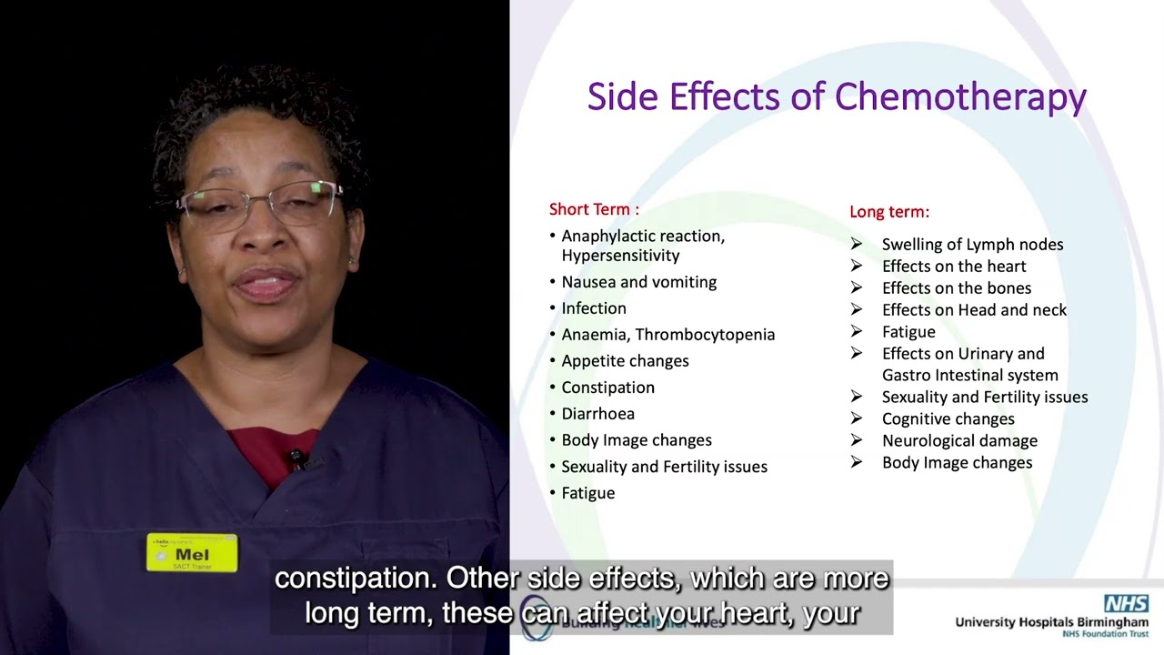 Chemotherapy and side effects - Melony Louw