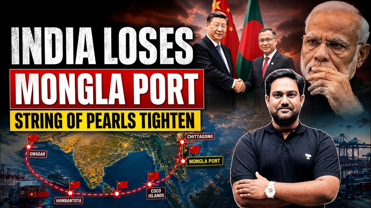 China's New String of Pearls Encircles India | Bangladesh PM Visit Explained | UPSC