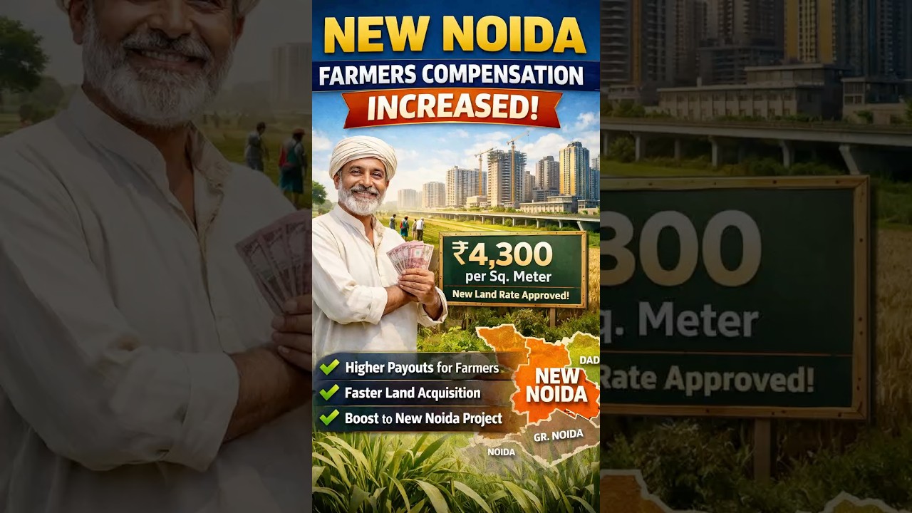 New Noida Land Rate Increased to ₹4300/sqm | DNGIR Project Update | Noida Property News 2026