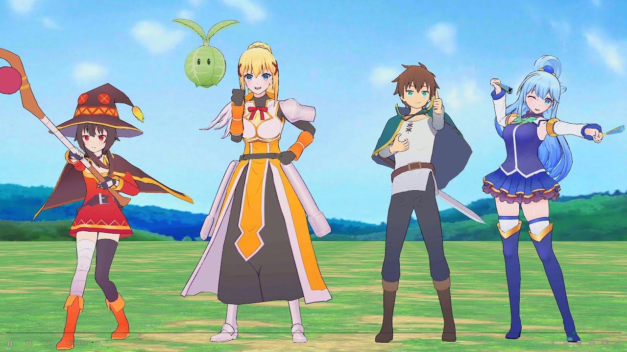 Konosuba 3D Model by Antouss #rare3d