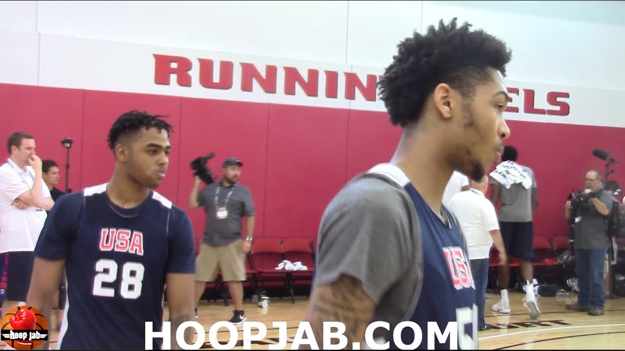 D'Angelo Russell & Brandon Ingram Battle To See Who Can Make The Most 3 Pointers.HoopJab