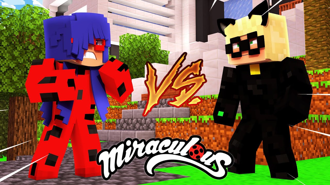 Minecraft: A DISPUTA DA LADYBUG E DO CAT NOIR (Ep.37)- MIRACULOUS AS AVENTURAS DE LADYBUG E CAT NOIR