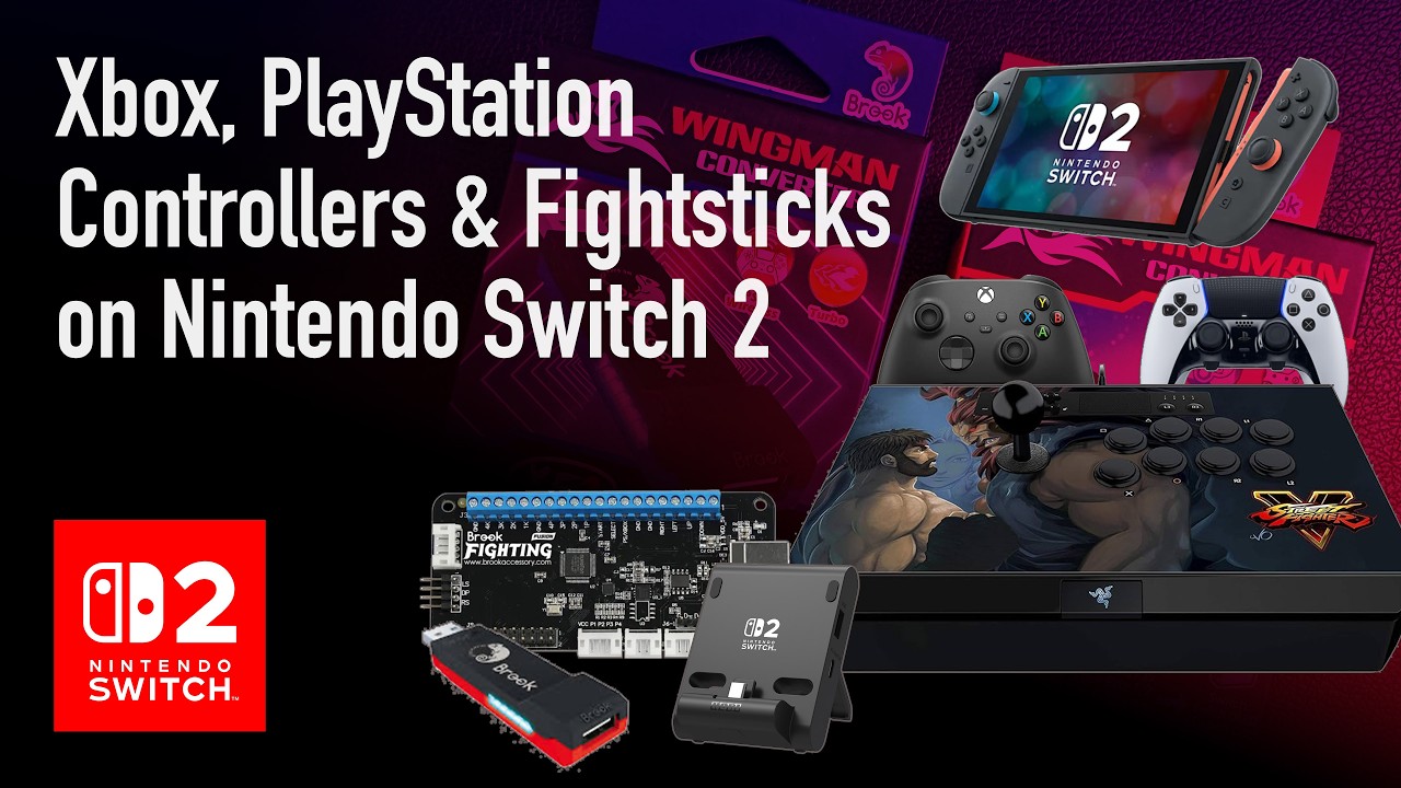 Xbox, PlayStation Controllers & Arcade Fightsticks on Nintendo Switch 2