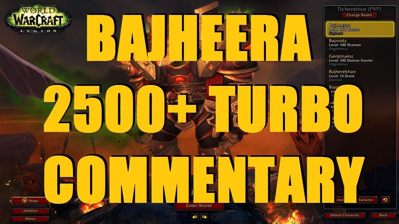 Bajheera - 2500+ TURBO CLEAVE: Rank 1 Warrior Tips & Commentary - WoW Legion 7.2.5 PvP