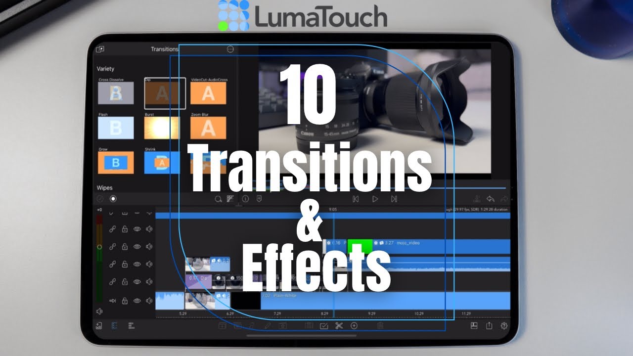 10 простых переходов и эффектов в LumaFusion!