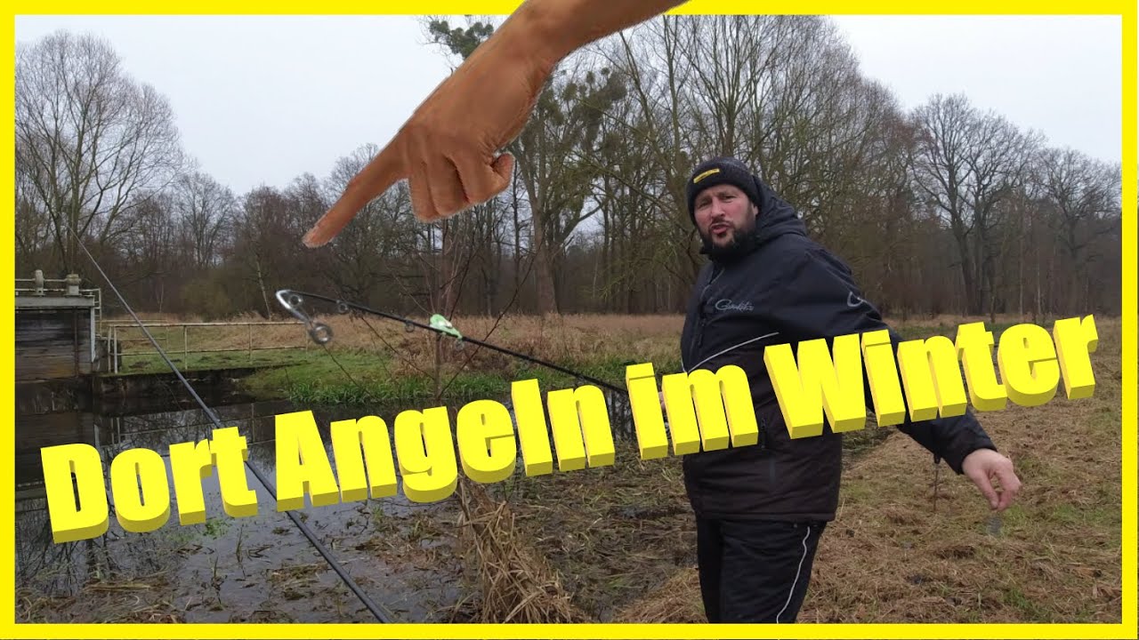 Angeln im Winter🥶🥶 auf Friedfisch mit Pose und Grundmontage🎣 am keinen Bach / Graben