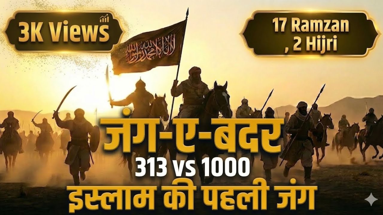 313 vs 1000 : The Epic Battle of Badr ⚔️ | Jung e Badr Ka Waqia | Ramadan Series Day 3 