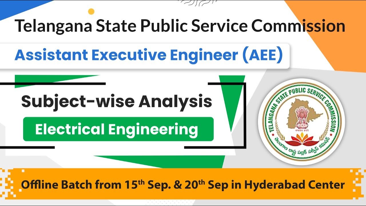 Detailed Subject wise analysis of Electrical TSPSC Assistant Executive Engineer written exam