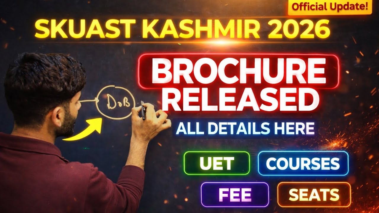 SKUAST Kashmir Admission 2026 All Details &bull; Courses | Seats and fee Structure 