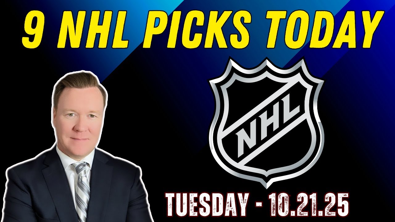 Tuesday 9 NHL Betting Picks l 10/21/25 l Vernon&rsquo;s Best NHL Bets, Expert Picks and Predictions
