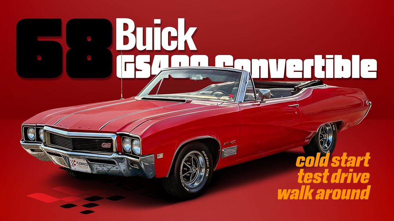 1968 Buick GS400 Convertible – Ultra-Rare Factory A/C, Matching Numbers Muscle!