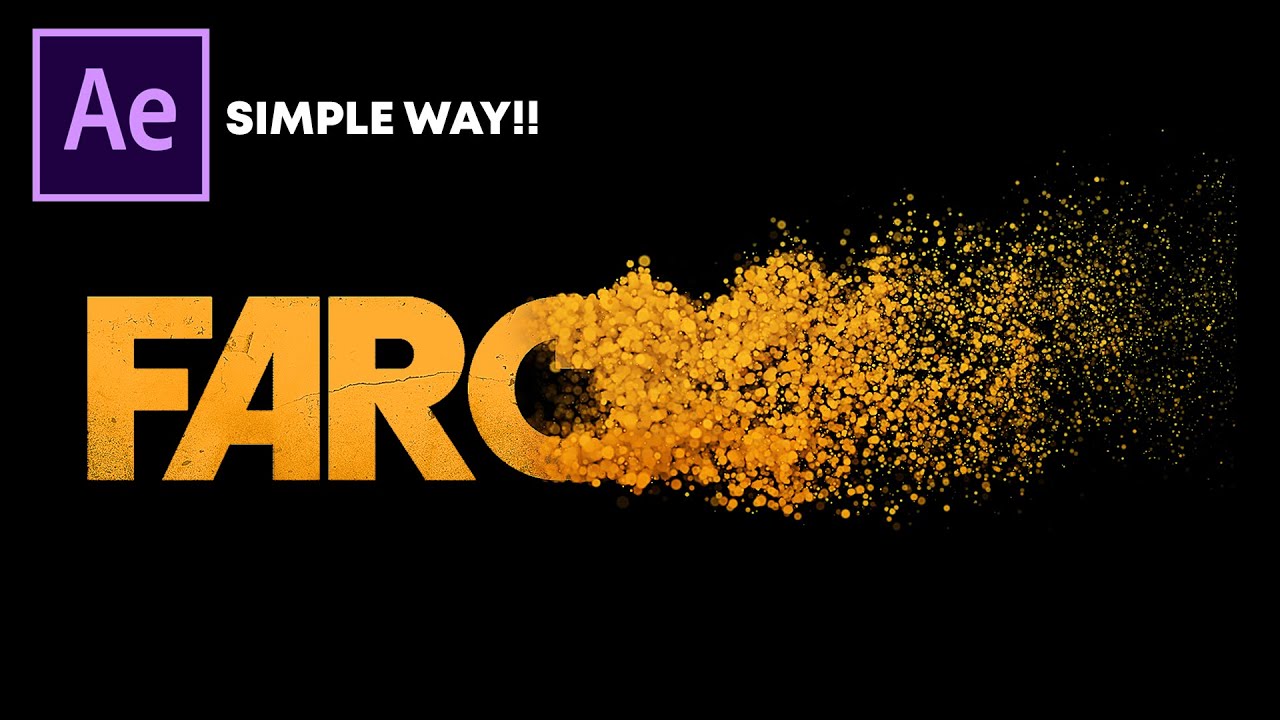 After Effects Tutorial: Particles Logo & Text Animation | Simple Way