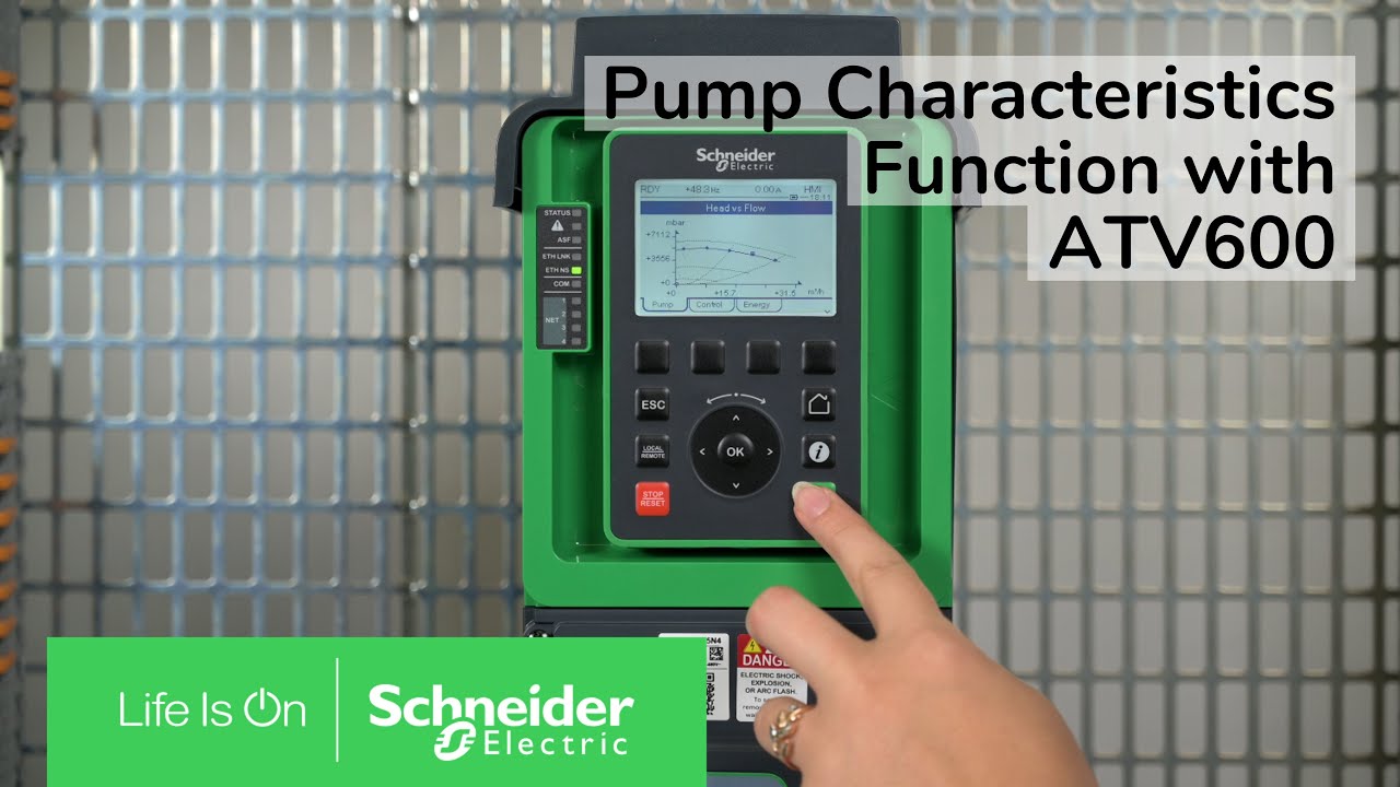 How to monitor operating point of your pumping system via pump characteristics curves with ATV600?