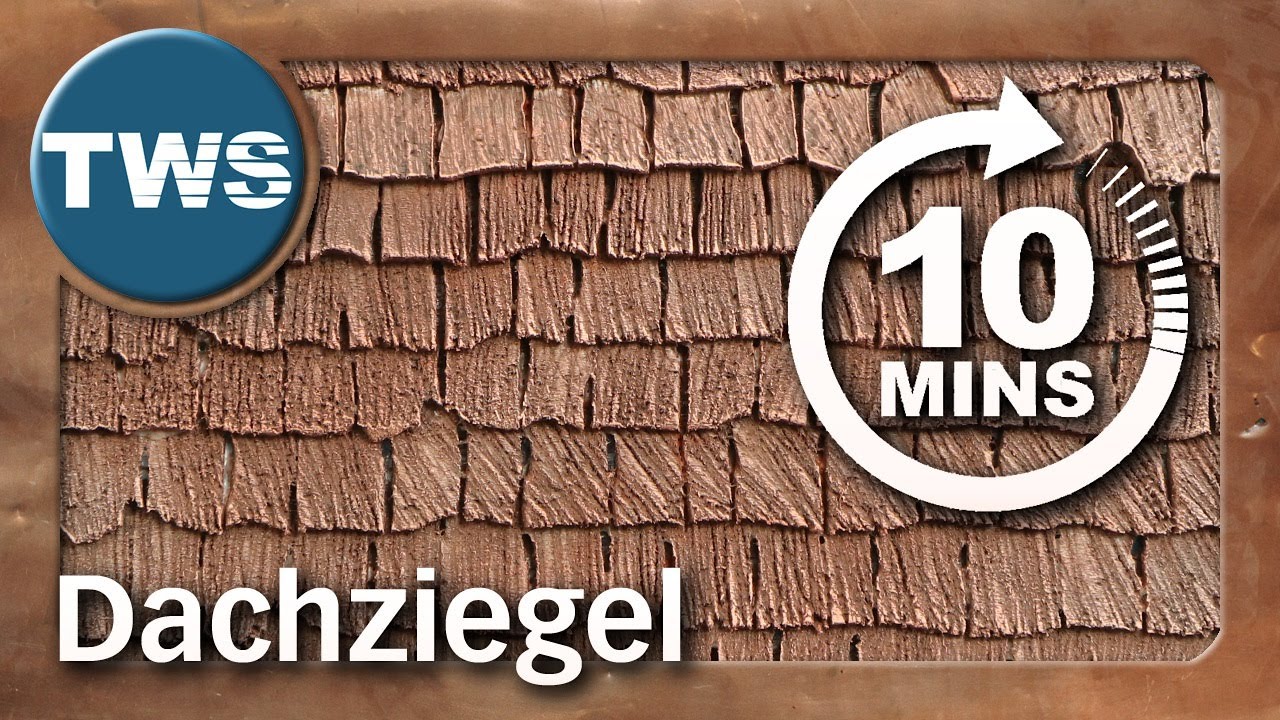 Tutorial: Dachziegel in nur 10 Minuten / Schindeln / roof tiles & shingles (Tabletop-Gelände, TWS)
