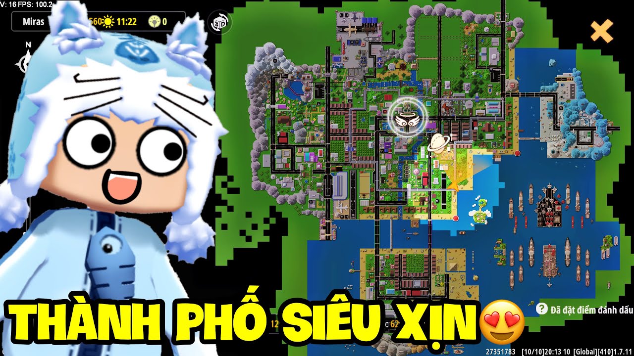 THÀNH PHỐ RỘNG VÀ HIỆN ĐẠI NHẤT TRONG MINI WORLD | MEOWPEO CÙNG FAN GẶP HIỆN TƯỢNG KỲ LẠ
