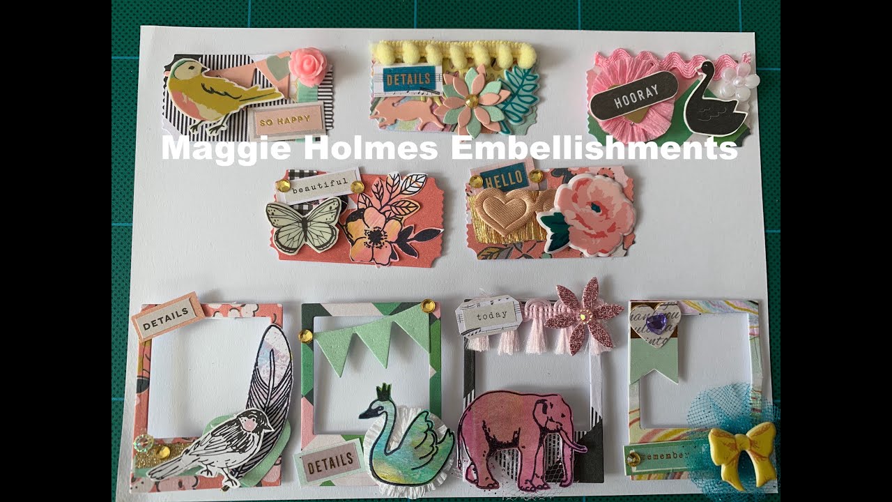 Maggie Holmes Embellishments #2 - DIY ticket - DIY Poloroid _ Craft with me