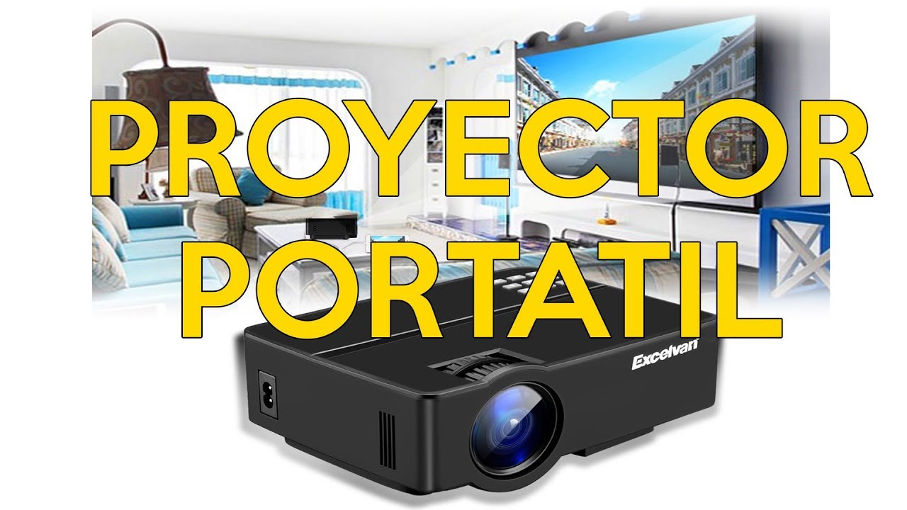 PROYECTOR LED PORTATIL | Unboxing & Review | Excelvan
