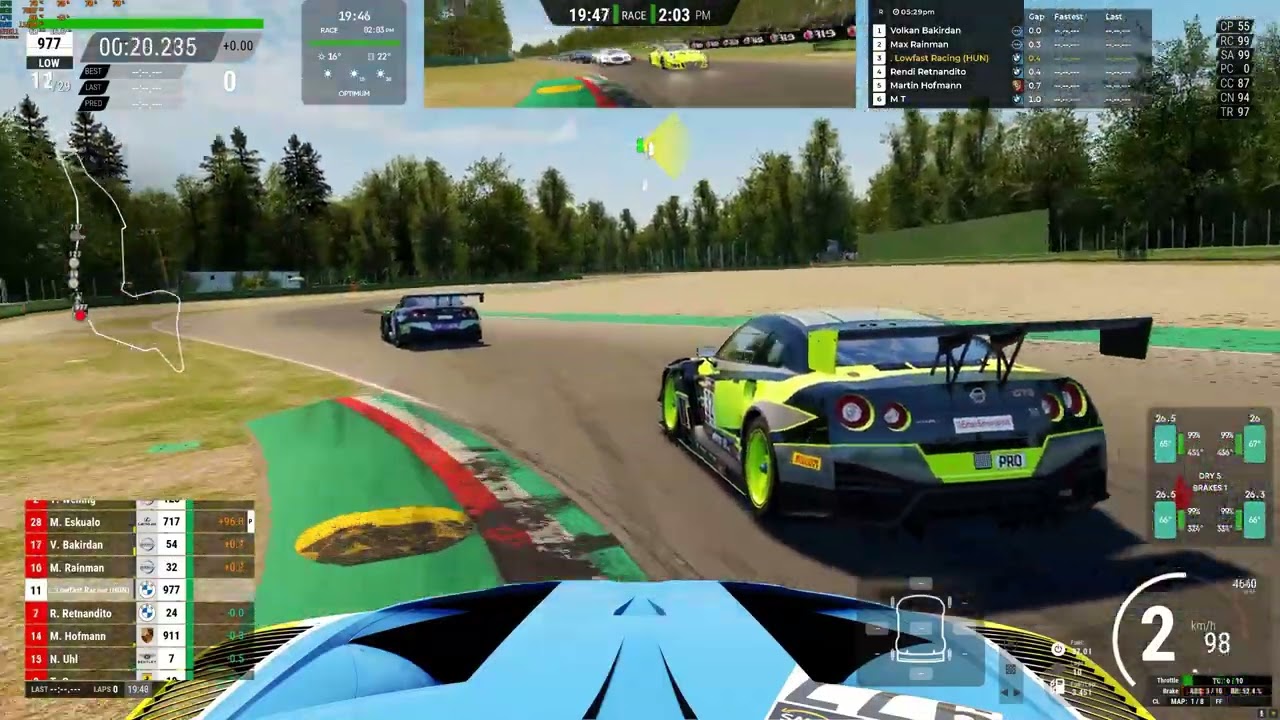 When you start a race from P3 disastrous, but Crewchief is satisfied... :D
